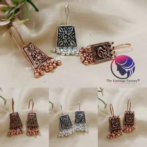 Fancy Silver | Copper Beads Hook earrings