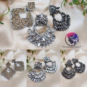 Fancy Stone Earrings