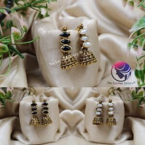 Cute Golden Small Pearl Jhumka