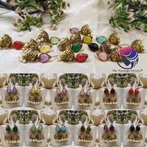 Trending Golden Stone Jhumka