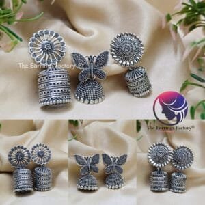 Fancy Silver Jhumka