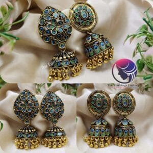 Classic Golden Peacock Jhumka