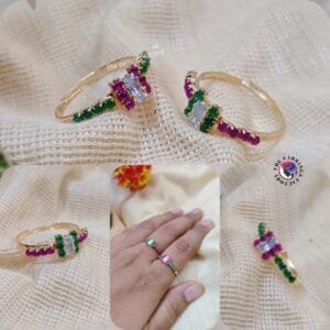 Fancy Stone Finger Ring Adjustable