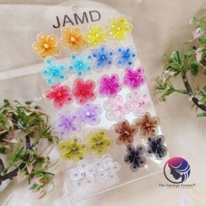 Western Floral Stone Studs