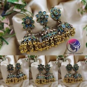 Trending Golden  Peacock Jhumka