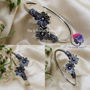 Trending Silver Floral Bracelet