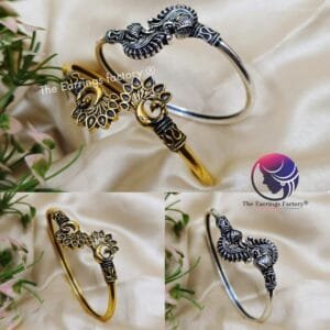 Trending Silver | Golden Peacock Bracelet