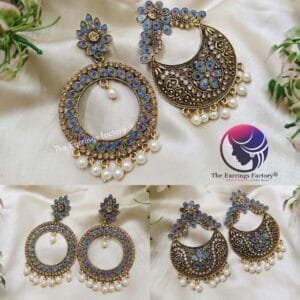 Classic Golden Peacock Earrings