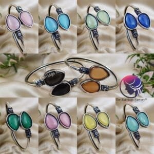 Trending Silver Fancy Stone Bracelet