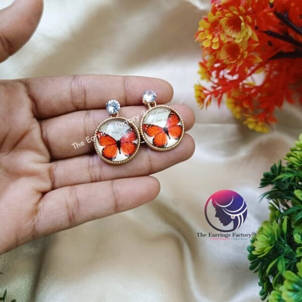 Western Fancy Butterfly Earrings - Image 3