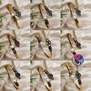 Trending Golden Floral Stone Bracelet