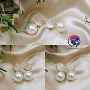 Western Pearl l Ball drop Fancy Earrings