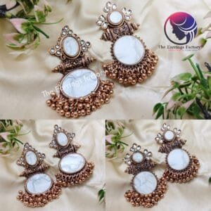 Trending Copper Beads Fancy Earrings