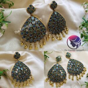 Trending Peacock Design Big Fancy Earrings