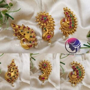 Traditional Antique Peacock Saree pin