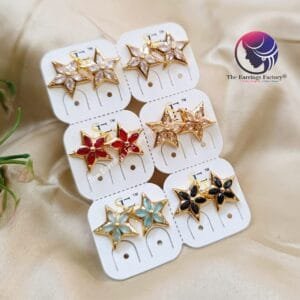 Daily Wear Golden Stone Studs