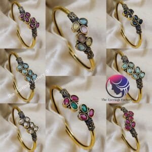 Trending Golden Floral Stone Bracelet