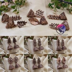 Trending Copper Leaf Jhumka