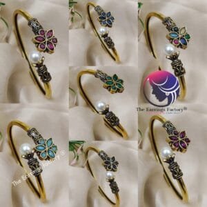 Trending Golden Floral Stone Bracelet
