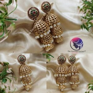 Traditional Antique Three Layer Jhumka