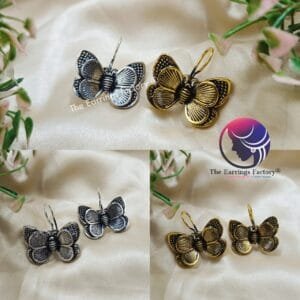 Trending Butterfly Silver | Golden Hook Earrings