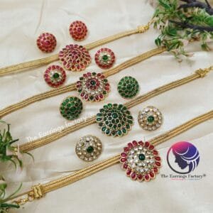 Traditional Antique Choker Set With Earrings