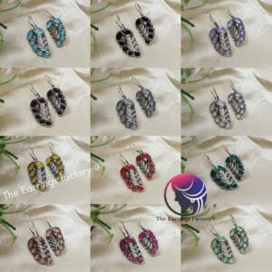 Trending Silver Stone Hook Earrings