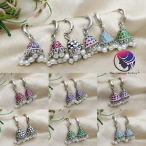 Trending Meenakari SilverJhumka