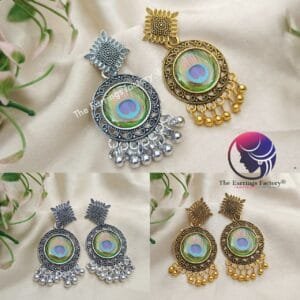 Trending Peacock Silver | Golden Earrings