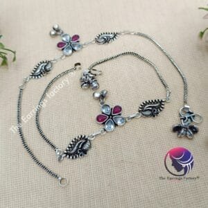 Trending Oxidized Stone Anklet
