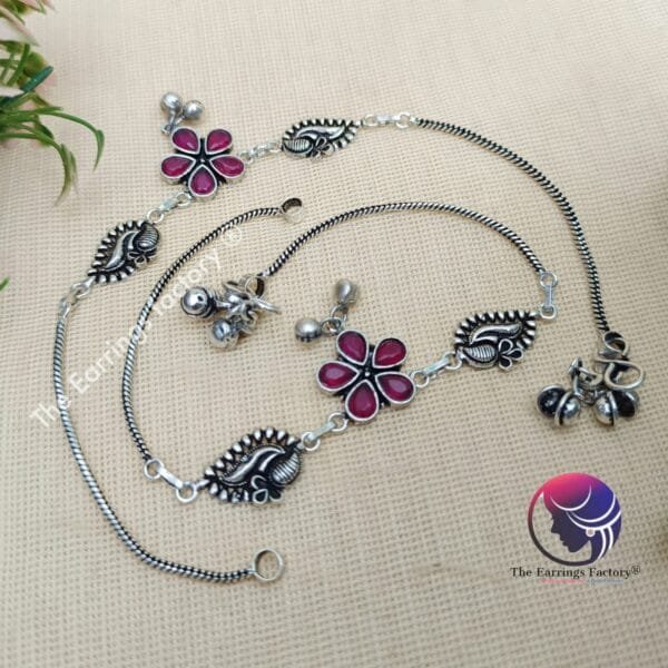 Trending Oxidized Stone Anklet