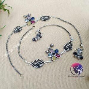 Trending Oxidized Stone Anklet