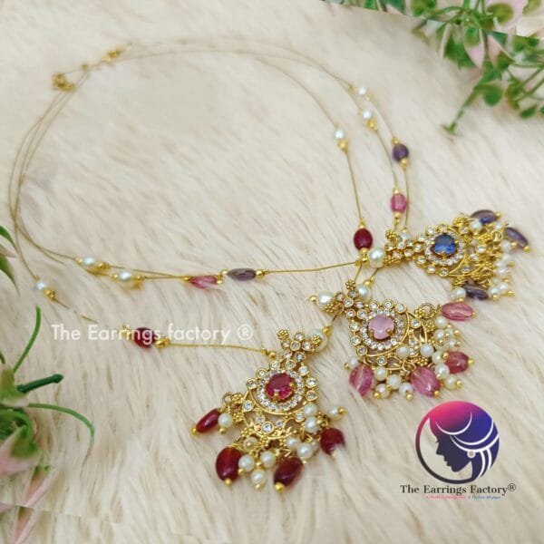 Trending Invisible Golden Stone Necklace