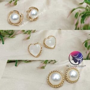 Western Golden Pearl Studs