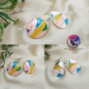 Fancy Meenakari Studs
