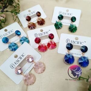 Premium Western Crystal Stone Drop Earrings