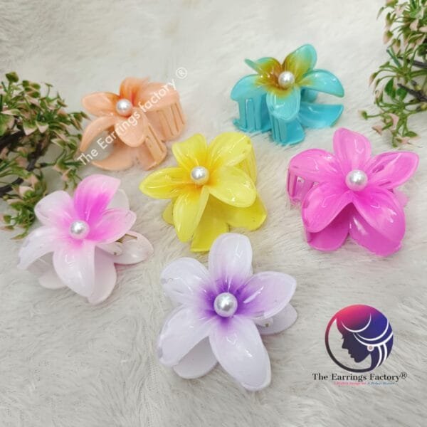 Trending Floral Hair Claw Clips