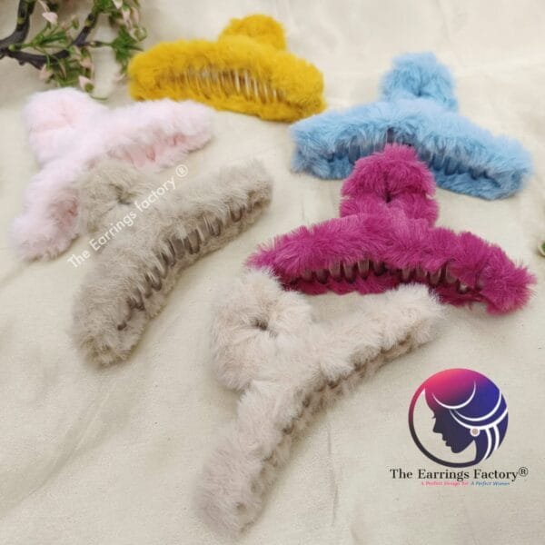 Trending Fur Hair Claw Clips