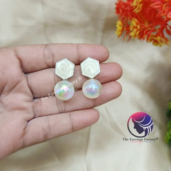 Western Glitter Ball Drop Fancy Earrings - Image 4