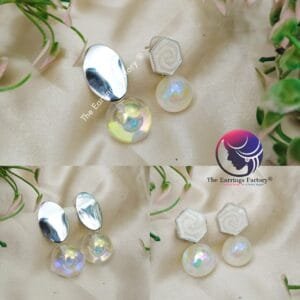 Western Glitter Ball Drop Fancy Earrings