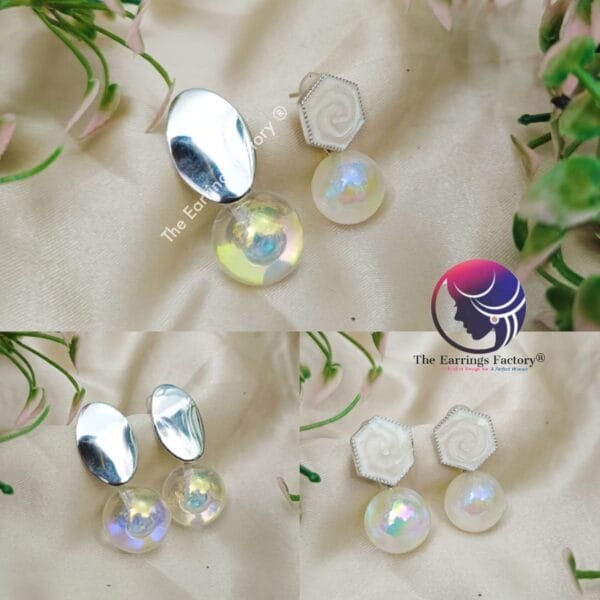 Western Glitter Ball Drop Fancy Earrings