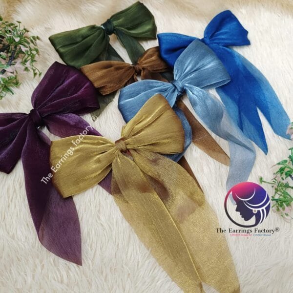 Stylish Ribbon Bow Hair Clips
