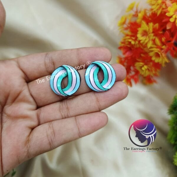Trending Meenakari Fancy Studs - Image 3