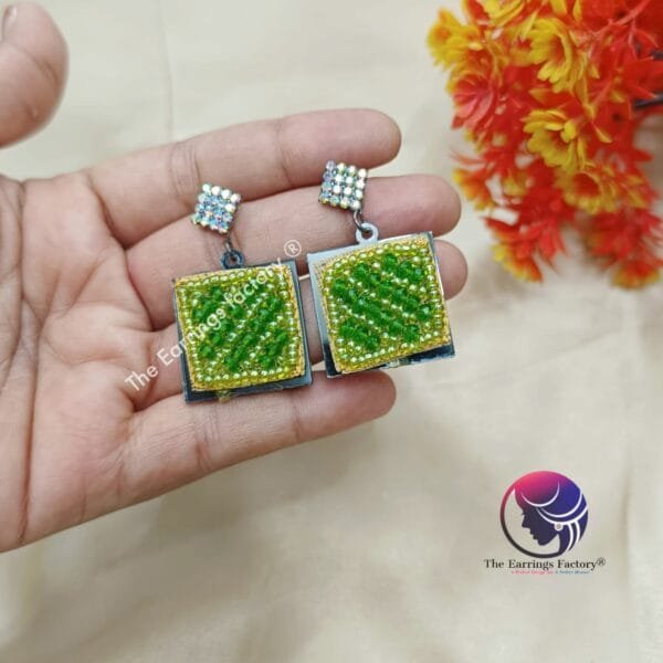 Western Weightless Hand Made Stone Earrings - Image 3