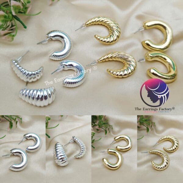 Western Premium weightless Half Ring Earrings