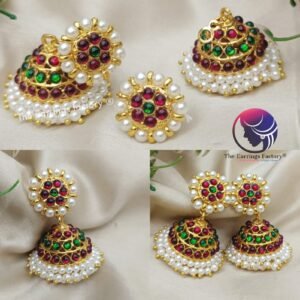 Traditional Kemp 2 in one Jhumka and Stud
