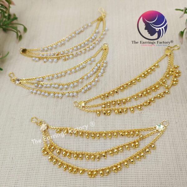 Trending Golden Ear chain three layer Mattal