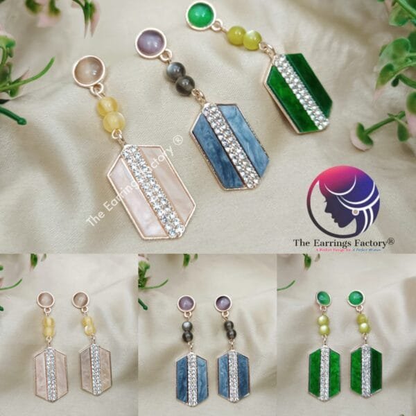 Western Weightless Long Stone Earrings