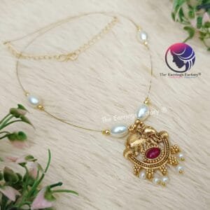 Trending Invisible Golden Elephant Necklace