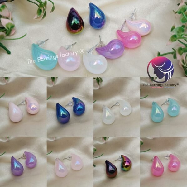 Western Stylish Resin Water Drop Earrings